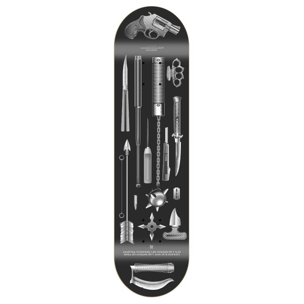 Morphium Weapons black Skateboard Deck
