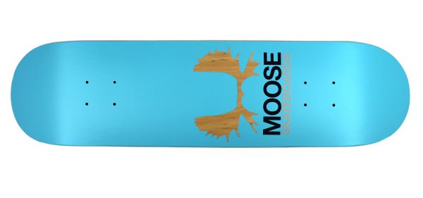 Moose Skateboard Deck Antlers Blue