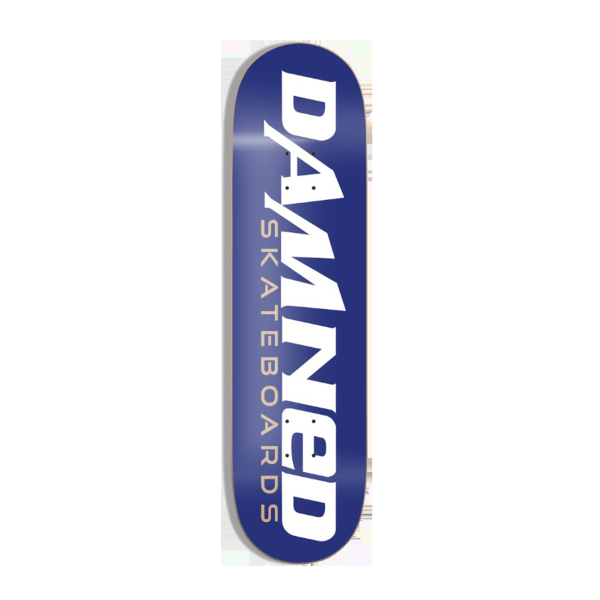 Damned Skateboard Deck Blue Logo