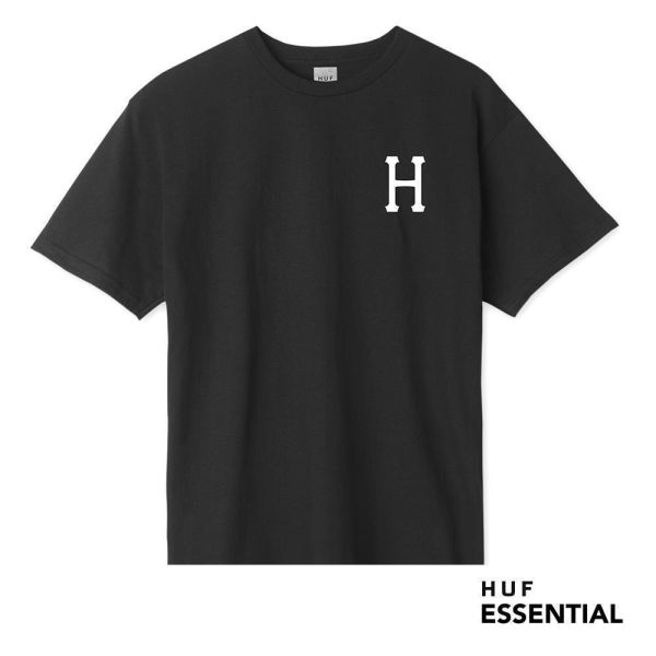 HUF Essentials Classic H T-Shirt black