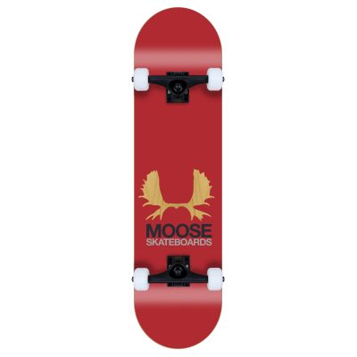 Moose komplett Skateboard Antlers red