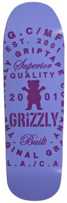 Grizzly Skateboard Deck OG MFG 9,25