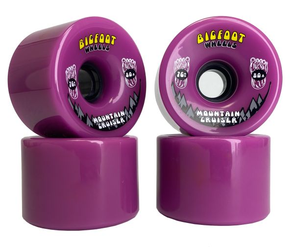 Bigfoot Mountain Crushers Longboard Wheels Purple 76mm 83a