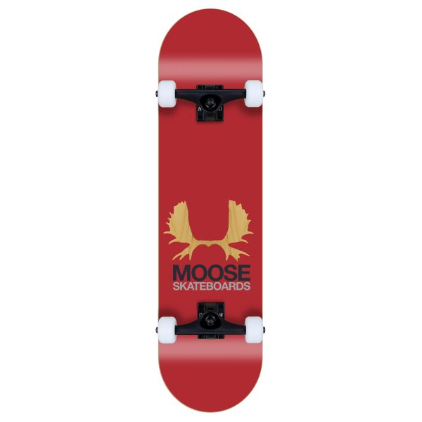 Moose komplett Skateboard Antlers red