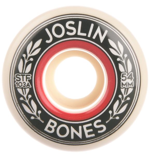 Bones Wheels skateboard wheels STF Joslin Emblem 103A V1 54mm