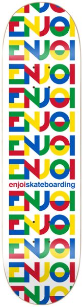 Enjoi Skateboard Deck Team All Caps 8,00 HYB White