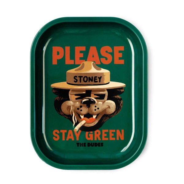 The Dudes Stay Green Rolling Tray - duck