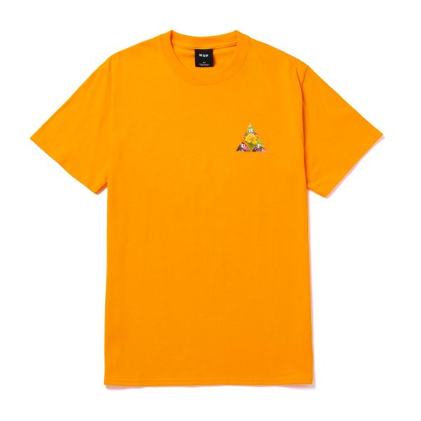 HUF New Dawn Triple Triangle T-Shirt gold