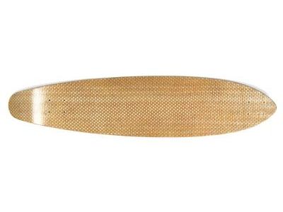 Blank Longboard-Deck flex natural kicktail 38 x 8.5