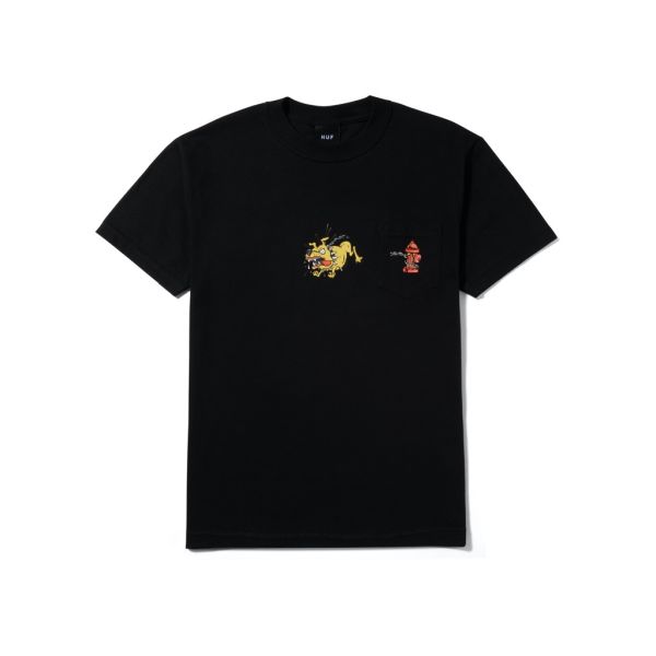 HUF Junkyard Dog Pocket T-Shirt - black