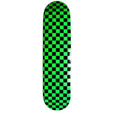 Moose Checkered Green Skateboard Deck