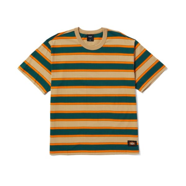 HUF Terrace Relaxed Knit T-Shirt - pine