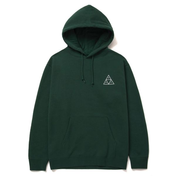 HUF Essentials Triple Triangle Hoodie - forest green