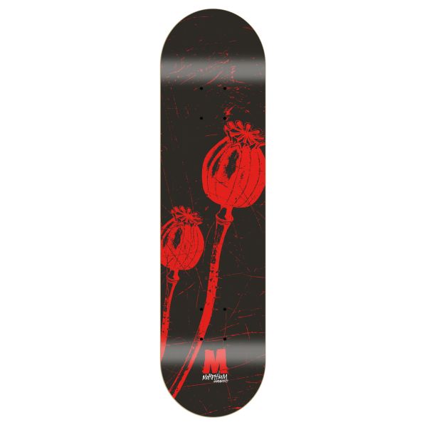 Morphium Poppies red Skateboard Deck