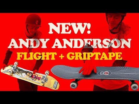 Powell Anderson Hydrant Gold 8.4 Plus Powerlines Griptape Bundle